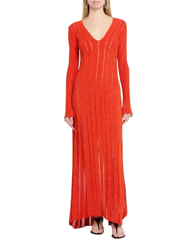 Proenza Schouler Maelle Maxi Dress in Sheer Viscose