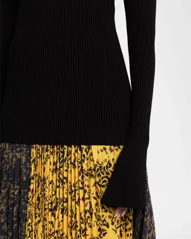 Proenza Schouler Nir Bell Sleeve Ribbed Sweater | Thumbnail 4 Proenza Schouler Nir Bell Sleeve Ribbed Sweater | Thumbnail 4