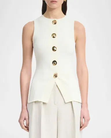 Altuzarra Happer Button-Front Top | Thumbnail 3 Altuzarra Happer Button-Front Top | Thumbnail 3