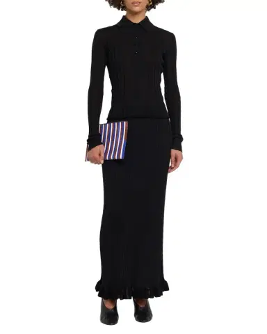 Proenza Schouler Monet Ribbed Maxi Skirt | Thumbnail 1 Proenza Schouler Monet Ribbed Maxi Skirt | Thumbnail 1