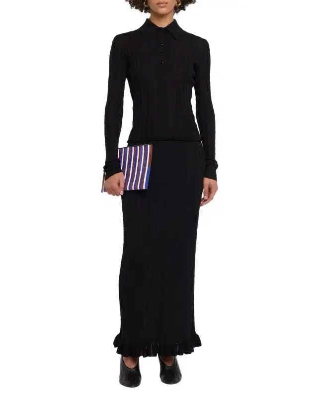 Proenza Schouler Monet Ribbed Maxi Skirt