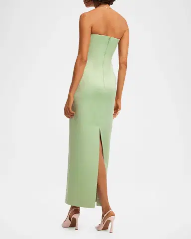 LEO LIN Marilyn Embroidered Cutout Bustier Maxi Dress | Thumbnail 2