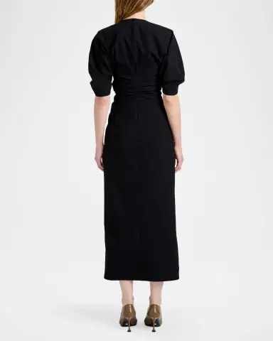 Proenza Schouler Clarissa Dress in Bi-Stretch Cotton Nylon | Thumbnail 2 Proenza Schouler Clarissa Dress in Bi-Stretch Cotton Nylon | Thumbnail 2