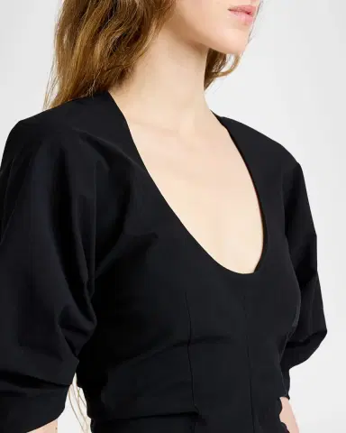 Proenza Schouler Clarissa Dress in Bi-Stretch Cotton Nylon | Thumbnail 4 Proenza Schouler Clarissa Dress in Bi-Stretch Cotton Nylon | Thumbnail 4