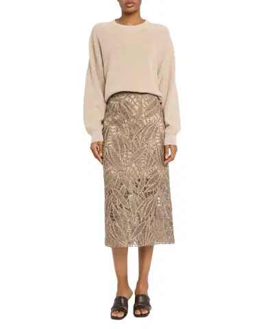 Brunello Cucinelli Ribbed Knit Cotton Sweater | Thumbnail 1