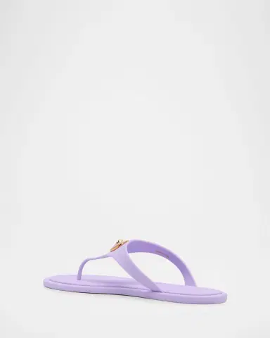 Versace Alia Medusa Rubber Thong Sandals | Thumbnail 3