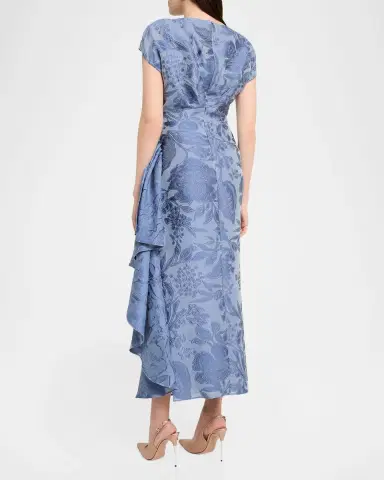 Lela Rose Floral Fil Coupe Florence Dress | Thumbnail 2 Lela Rose Floral Fil Coupe Florence Dress | Thumbnail 2