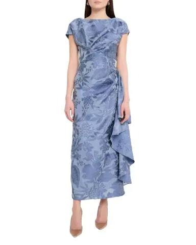 Lela Rose Floral Fil Coupe Florence Dress | Thumbnail 1 Lela Rose Floral Fil Coupe Florence Dress | Thumbnail 1