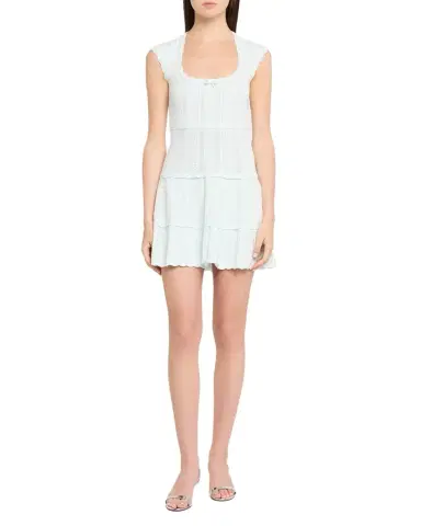 LoveShackFancy Laighton Pointelle Knit Mini Dress | Thumbnail 1