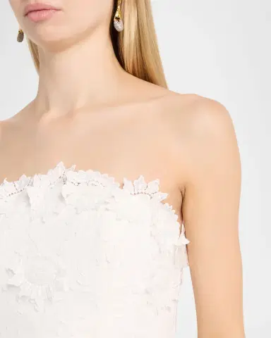 As It May Nerida Strapless Floral Applique Mini Dress | Thumbnail 4 As It May Nerida Strapless Floral Applique Mini Dress | Thumbnail 4