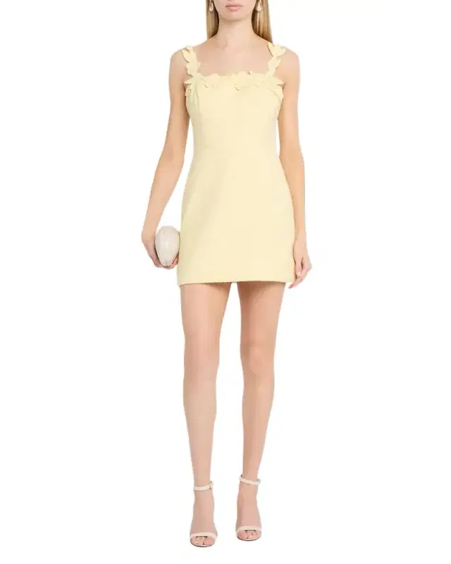 As It May Ilyth Floral Applique Tweed Mini Dress