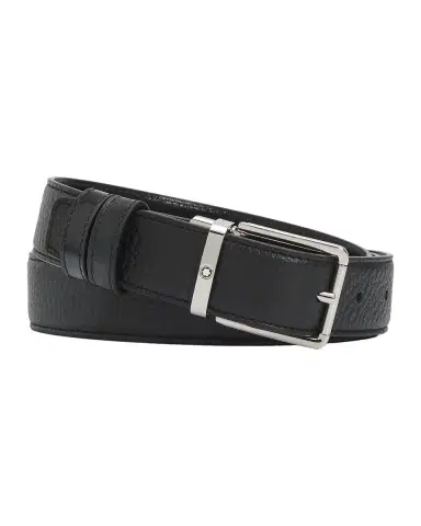 Montblanc Men's Grained Leather Pin-Buckle Belt | Thumbnail 3 Montblanc Men's Grained Leather Pin-Buckle Belt | Thumbnail 3