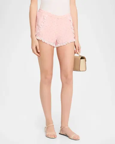 LoveShackFancy Adna Floral Shorts | Thumbnail 2 LoveShackFancy Adna Floral Shorts | Thumbnail 2