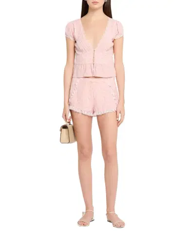 LoveShackFancy Adna Floral Shorts | Thumbnail 1 LoveShackFancy Adna Floral Shorts | Thumbnail 1