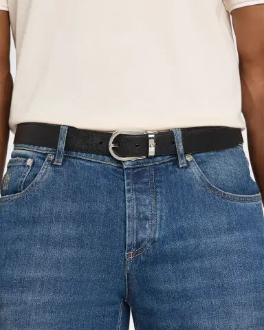 Montblanc Men's Horseshoe-Buckle Reversible Leather Belt | Thumbnail 2 Montblanc Men's Horseshoe-Buckle Reversible Leather Belt | Thumbnail 2