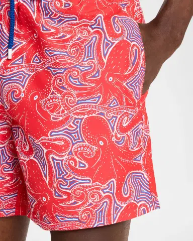 Vilebrequin Men's Hypnoptocus Nylon Swim Trunks | Thumbnail 3