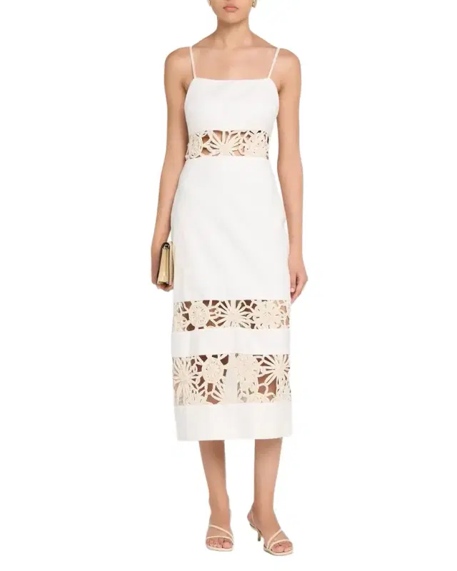 Ramy Brook Aaliyah Floral Cutout Midi Dress