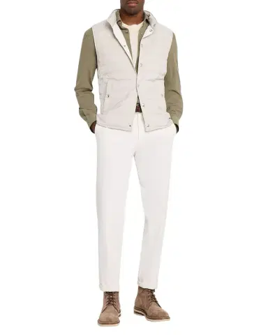Brunello Cucinelli Men's Cotton Piqué Western Shirt | Thumbnail 1