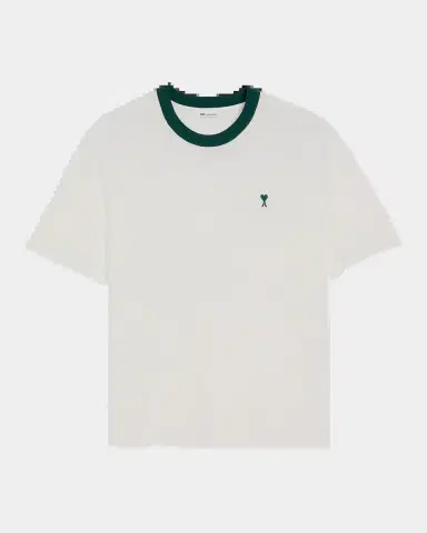 AMI PARIS Men's Cotton Embroidered Ami De Coeur Crewneck T-Shirt | Thumbnail 2 AMI PARIS Men's Cotton Embroidered Ami De Coeur Crewneck T-Shirt | Thumbnail 2