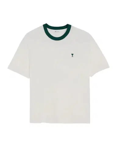 AMI PARIS Men's Cotton Embroidered Ami De Coeur Crewneck T-Shirt | Thumbnail 1 AMI PARIS Men's Cotton Embroidered Ami De Coeur Crewneck T-Shirt | Thumbnail 1