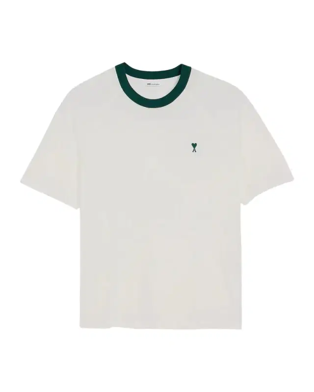 Men 's Cotton Embroidered Ami De Coeur Crewneck T-Shirt