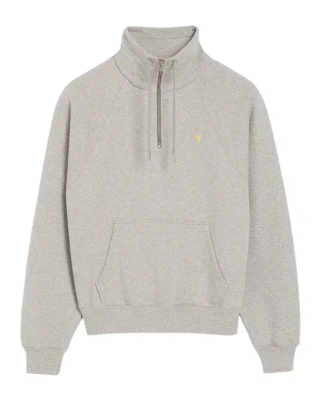 AMI PARIS en's icro-Ami de Coeur Funnel Neck Half-Zip Hoodie