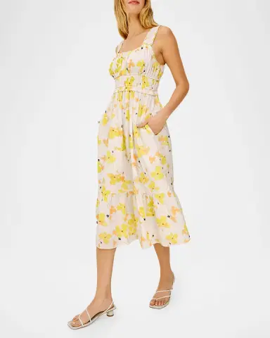 Rails Rafaella Floral Sleeveless Midi Dress | Thumbnail 3 Rails Rafaella Floral Sleeveless Midi Dress | Thumbnail 3