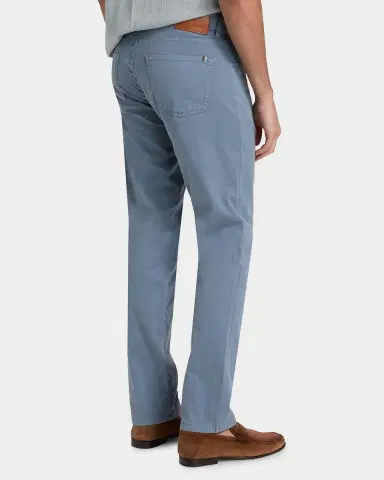 Canali Men's Cotton Slim Straight Leg Five-Pocket Pants | Thumbnail 2