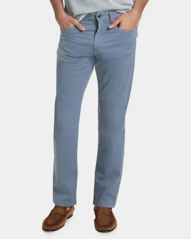 Canali Men's Cotton Slim Straight Leg Five-Pocket Pants | Thumbnail 3