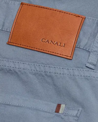 Canali Men's Cotton Slim Straight Leg Five-Pocket Pants | Thumbnail 5