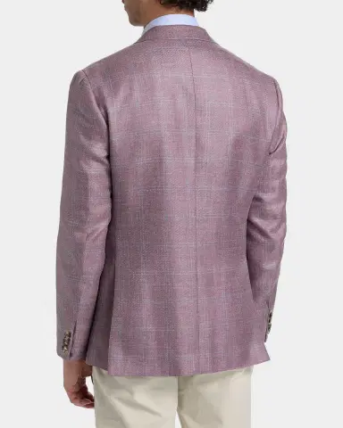 Canali Men's Wool Windowpane Plaid Single-Breasted Sport Coat | Thumbnail 2 Canali Men's Wool Windowpane Plaid Single-Breasted Sport Coat | Thumbnail 2