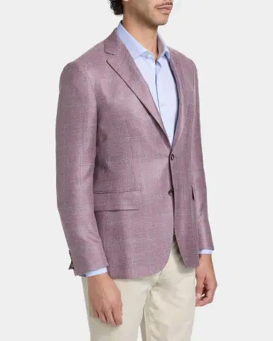 Canali Men's Wool Windowpane Plaid Single-Breasted Sport Coat | Thumbnail 6 Canali Men's Wool Windowpane Plaid Single-Breasted Sport Coat | Thumbnail 6