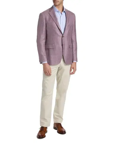 Canali Men's Wool Windowpane Plaid Single-Breasted Sport Coat | Thumbnail 1 Canali Men's Wool Windowpane Plaid Single-Breasted Sport Coat | Thumbnail 1