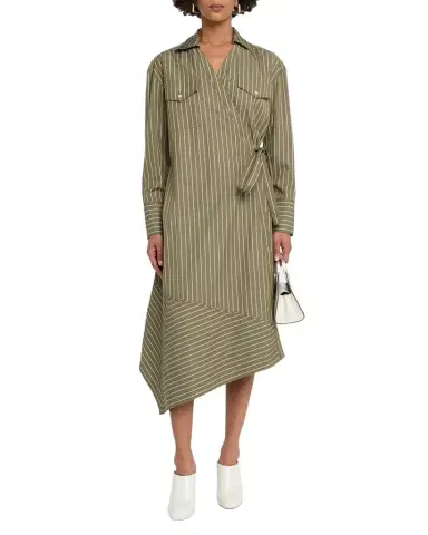 3.1 Phillip Lim Asymmetric Stripe Poplin Wrap Dress | Thumbnail 1 3.1 Phillip Lim Asymmetric Stripe Poplin Wrap Dress | Thumbnail 1
