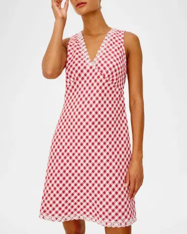 RAILS Bex Gingham Eyelet Mini Dress | Thumbnail 3