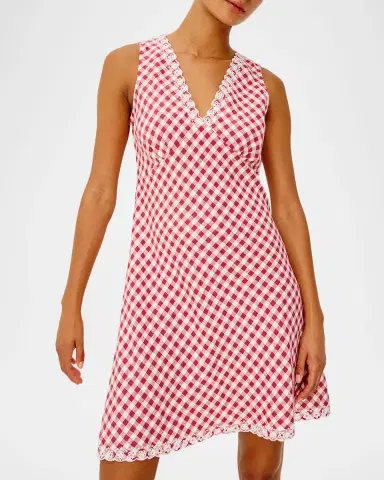 RAILS Bex Gingham Eyelet Mini Dress | Thumbnail 5