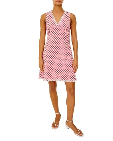 RAILS Bex Gingham Eyelet Mini Dress | Thumbnail 1