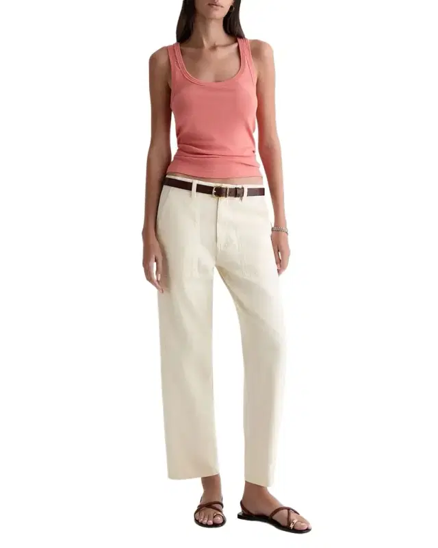 AG Jeans Analeigh Mid-Rise Utility Jeans