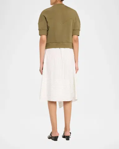 3.1 Phillip Lim French-Terry Combo Dress | Thumbnail 2 3.1 Phillip Lim French-Terry Combo Dress | Thumbnail 2