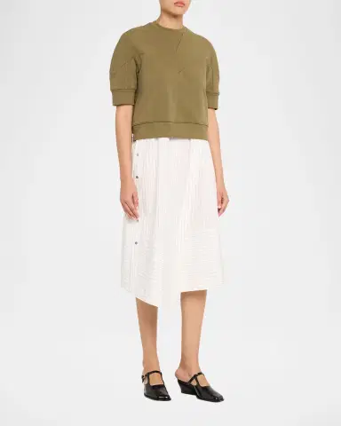 3.1 Phillip Lim French-Terry Combo Dress | Thumbnail 3 3.1 Phillip Lim French-Terry Combo Dress | Thumbnail 3