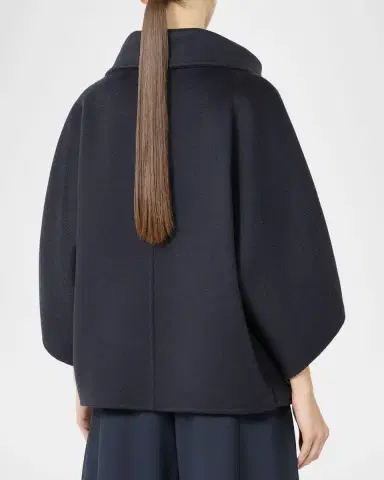 Max Mara Double Cashmere Cropped Coat | Thumbnail 2