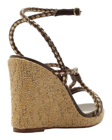 Alexandre Birman 100mm Elba Wedge Sandals | Thumbnail 1 Alexandre Birman 100mm Elba Wedge Sandals | Thumbnail 1