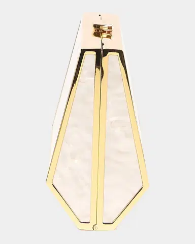 Simkhai Maddox Marbled Acrylic Clutch Bag | Thumbnail 2