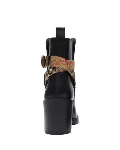 Burberry Huntley 80mm Leather Ankle Boots | Thumbnail 1 Burberry Huntley 80mm Leather Ankle Boots | Thumbnail 1