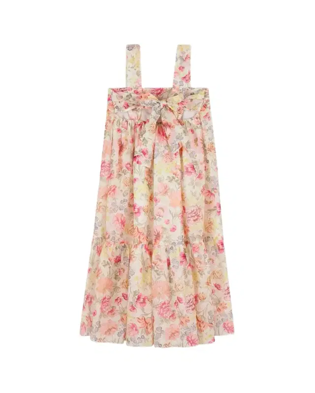 Chloe Girl 's Strappy Floral Cotton Dress, Size 6-14