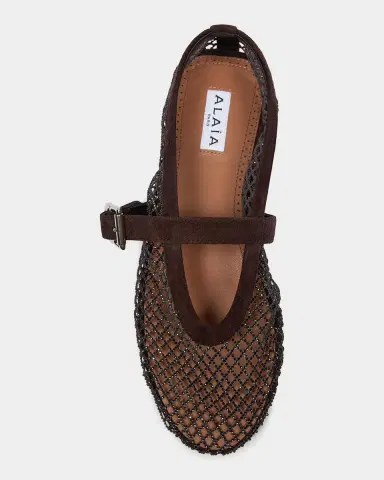 Alaïa Crystal Mesh Ballet Flats | Thumbnail 3 Alaïa Crystal Mesh Ballet Flats | Thumbnail 3