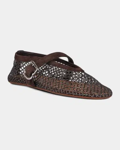 Alaïa Crystal Mesh Ballet Flats | Thumbnail 4 Alaïa Crystal Mesh Ballet Flats | Thumbnail 4