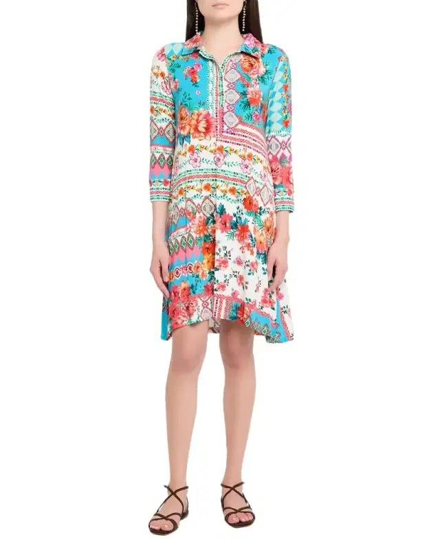 Johnny Was The Janie Floral-Print Favorite Polo Swing Dress
