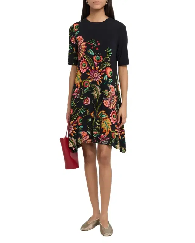 The Janie Floral-Print Favorite Swing Dress