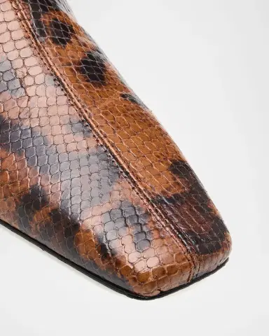 Proenza Schouler Trap Snake-Embossed Leather Ankle Boots | Thumbnail 2 Proenza Schouler Trap Snake-Embossed Leather Ankle Boots | Thumbnail 2